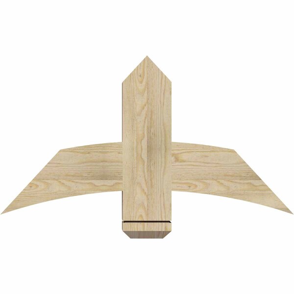 Ekena Millwork Bellingham Rough Sawn Timber Gable Bracket, Douglas Fir, 36"W x 19"H x 4"D x 6"F, 13/12 Pitch GBW036X19X0406BEL00RDF - main